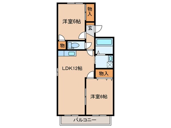 サンリバーＢの物件間取画像